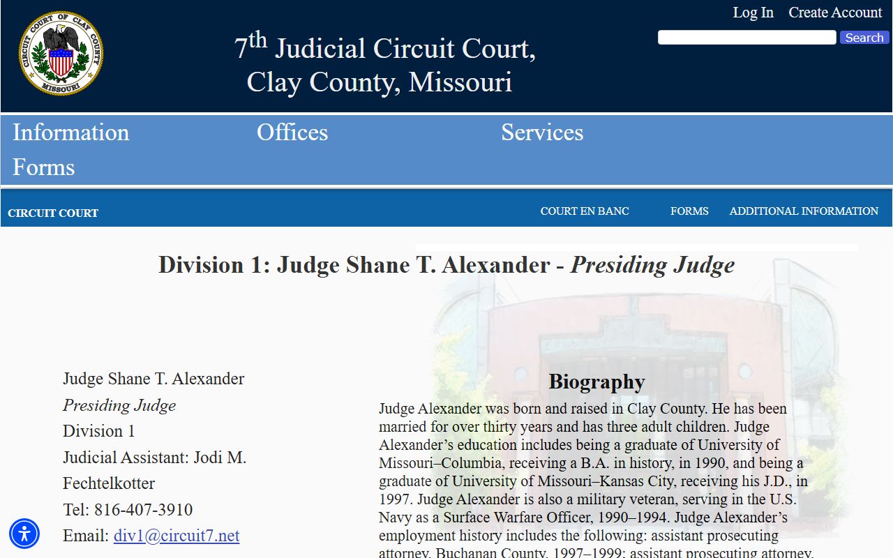 Clay County court dockets Division 1 hearing schedule