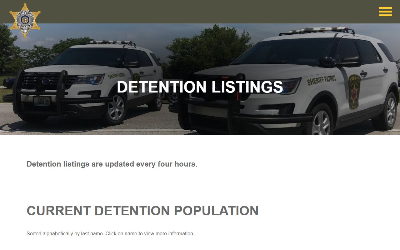 Clay County detention listings used with Clay County court records