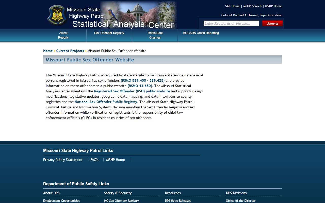 Clay County released inmates MSHP sex offender registry overview
